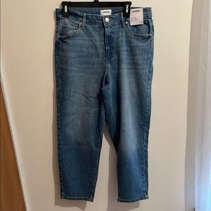 NWT Sonoma Women’s Blue Denim Jeans mid‎ rise skinny ankle size 14